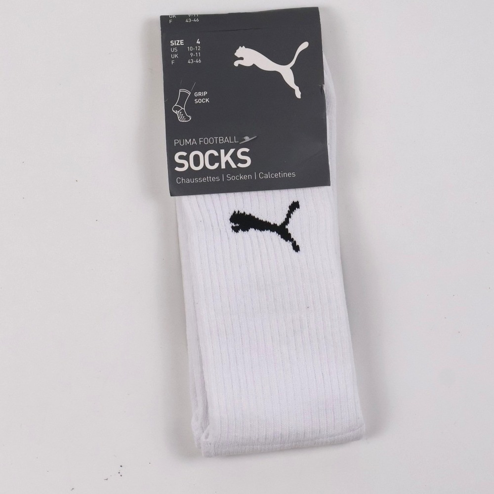 Puma Football teamLIGA26 Grip Socks White Black US 10-12 NWT